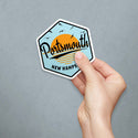 Portsmouth New Hampshire Ocean Sunset Die Cut Vinyl Sticker