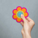Mod Flower 60s Style Die Cut Vinyl Sticker #1