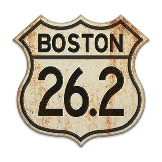 Marathon 26.2 Road Sign States Cities Die Cut Vinyl Sticker
