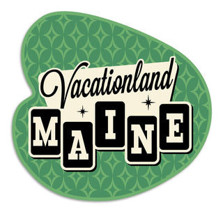 Maine Vacationland Retro Die Cut Vinyl Sticker