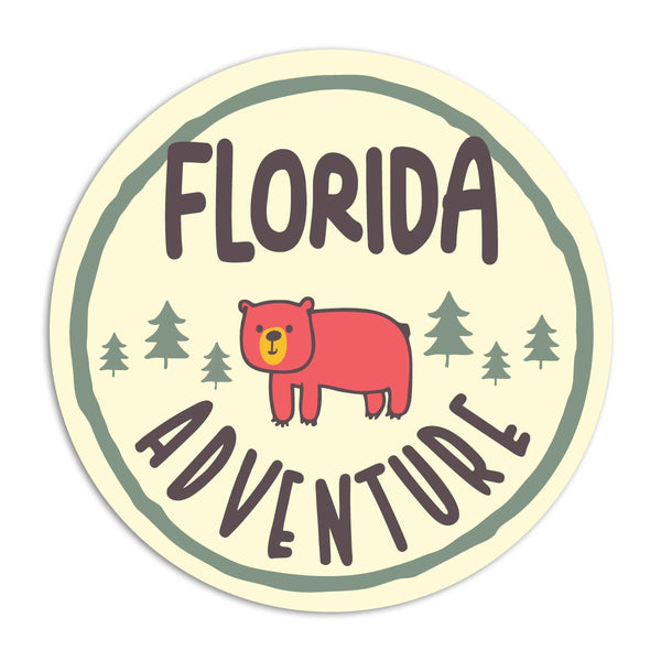 Florida Kids Camp Outdoor Adventure Die Cut Vinyl Stickers