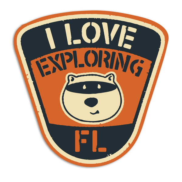 Florida Kids Camp Outdoor Adventure Mini Vinyl Stickers