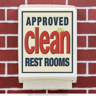 Approved Clean Rest Rooms Towel Dispenser