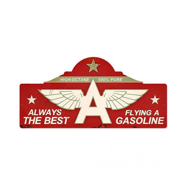 Flying A Gasoline Tydol Always Best Marquee Garage Sign