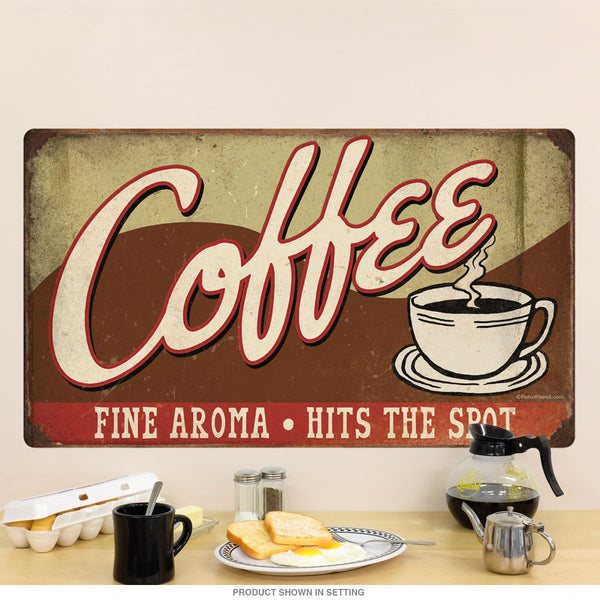 Coffee Hits the Spot Wall Decal