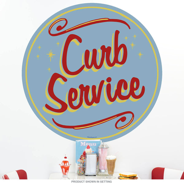 Curb Service Take Out Wall Decal