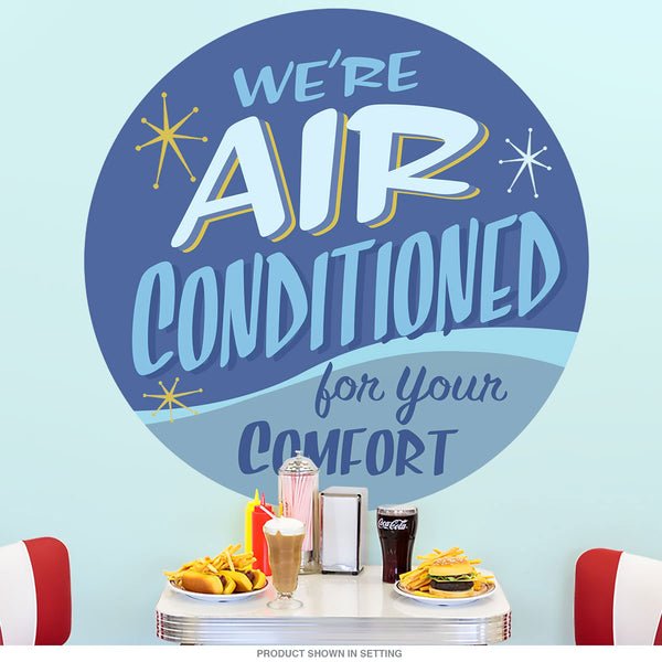 Air Conditioned Comfort Wall Decal