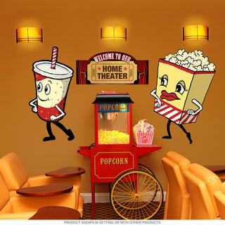 Welcome Home Theater Wall Decal