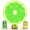 Lime Fruit Slice Citrus Kitchen Wall Decal