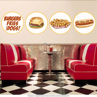 Burgers Fries Dogs Food Wall Decal