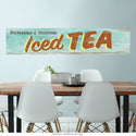 Iced Tea Rustic Wood-Look Wall Decal