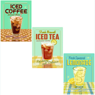 Iced Drinks Refreshing Wall Decal Set