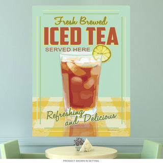Iced Tea Refreshing Drink Wall Decal