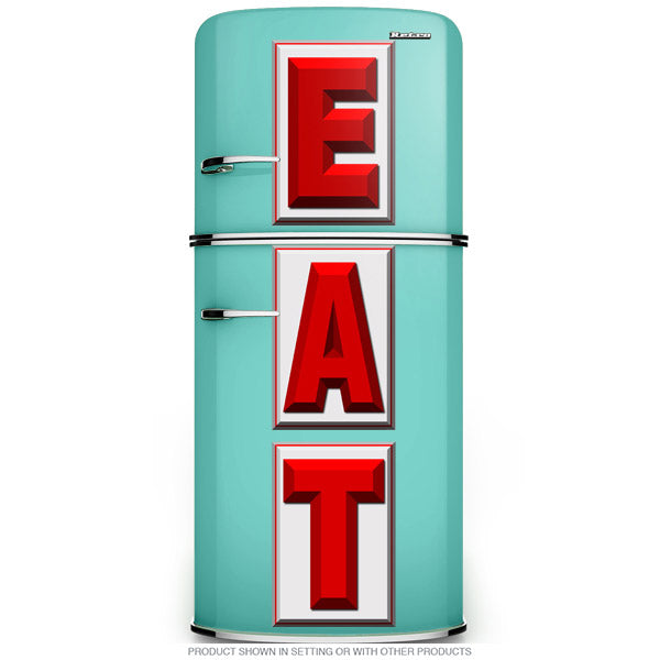 EAT Diner Block Letter Set of 3 Wall Decals