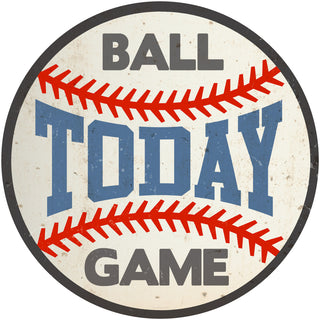 Ball Game Today Baseball Wall Decal