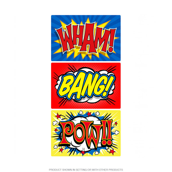 Wham Comic Book Sound Effect Wall Decal