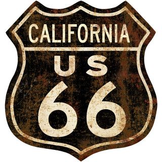Route 66 California Distressed Wall Decal