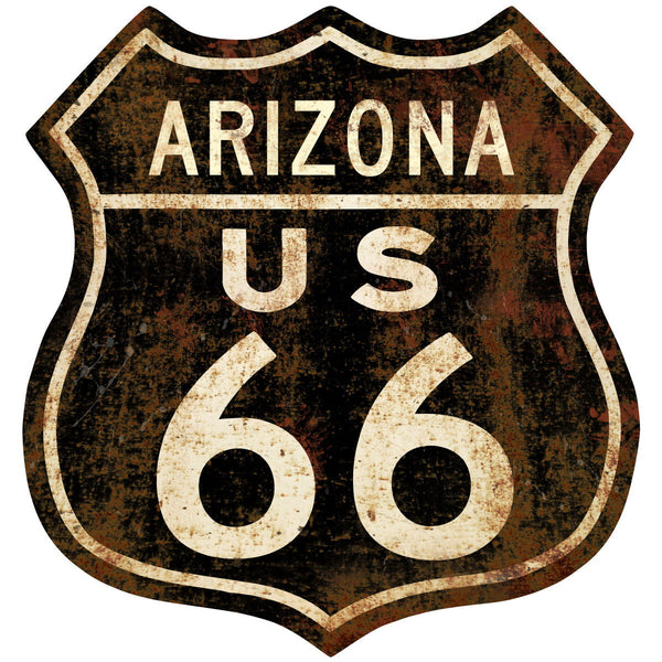 Route 66 Arizona Distressed Wall Decal