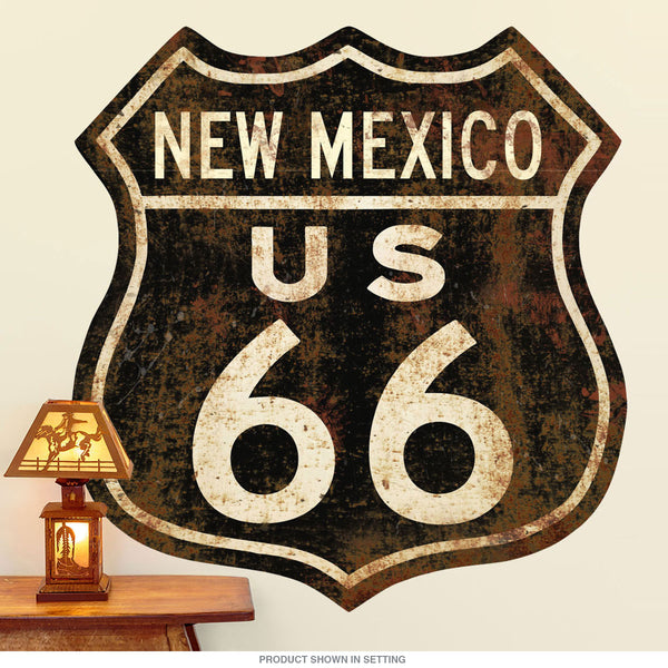 Route 66 New Mexico Distressed Wall Decal