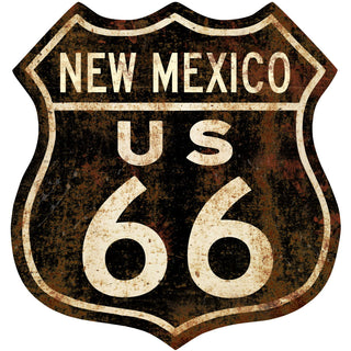 Route 66 New Mexico Distressed Wall Decal
