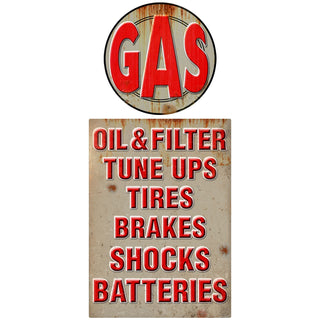 Gas Station Service Wall Decal Set