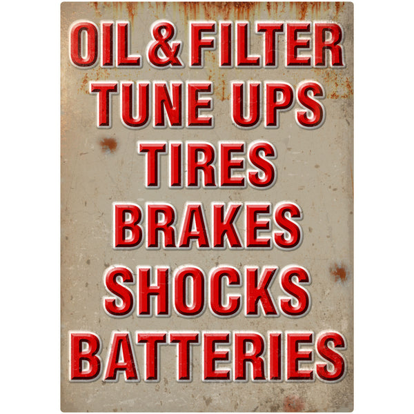 Garage Repair Services Vintage Style Wall Decal