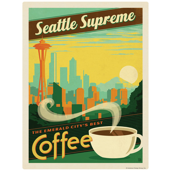 Seattle Supreme Best Coffee Decal