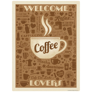 Welcome Coffee Lovers Decal