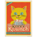 Kitty Krunch Cat Food Ad Decal