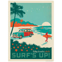 Surfs Up Beach Woodie Wagon Decal