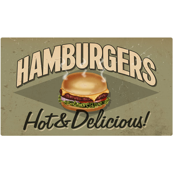 Hamburgers Delicious Diner Food Wall Decal