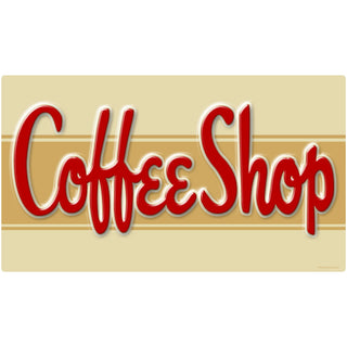 Coffee Shop Stripe Wall Decal