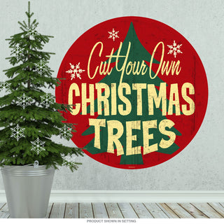 Christmas Trees Cut Your Own Wall Decal