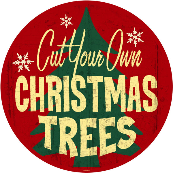 Christmas Trees Cut Your Own Wall Decal
