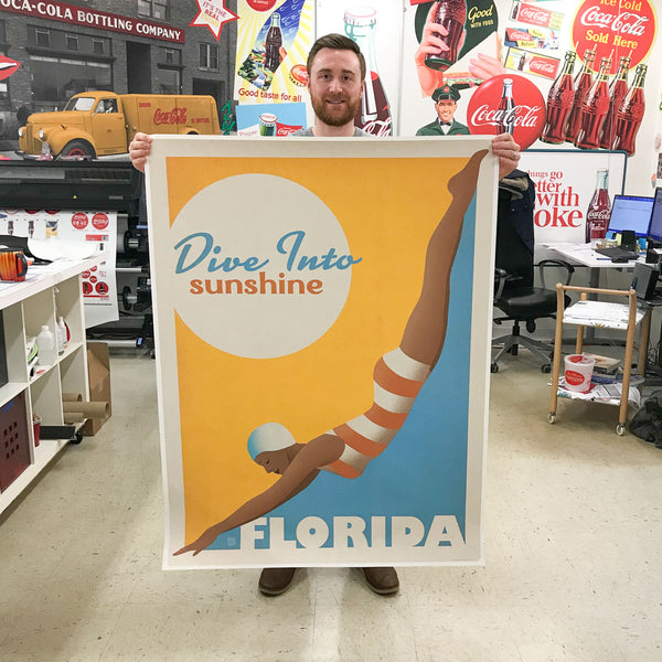Florida Dive Into Sunshine Decal