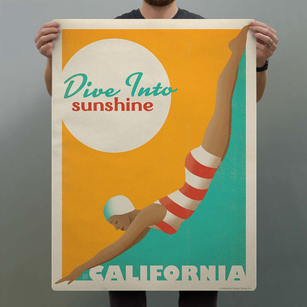 California Dive Into Sunshine Decal