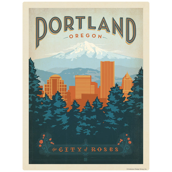 Portland Oregon City Of Roses Decal