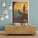 Venice Italy Canal Gondolier Decal