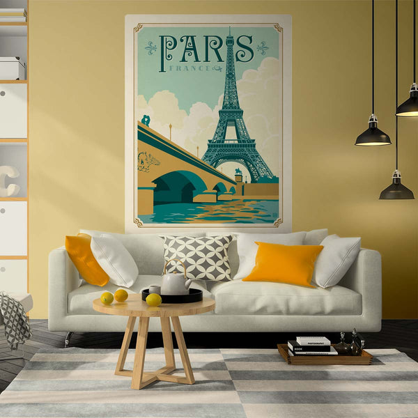 Paris France Eiffel Tower Decal