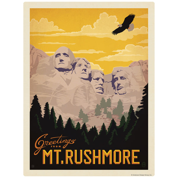 Mt Rushmore Greetings South Dakota Decal