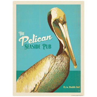 Pelican Seaside Pub Decal