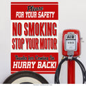 No Smoking Gas Station Safety Wall Decal