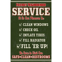 Friendly Service Gas Station Wall Decal