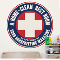 Clean Rest Room Good Housekeeping Wall Decal