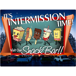 Intermission Time Snack Bar Wall Decal
