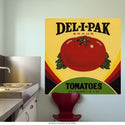 Del-I-Pak Tomatoes Label Wall Decal