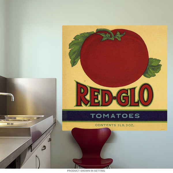 Red-Glo Tomatoes Label Wall Decal
