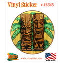Tiki Gods Tropical Hawaiian Vinyl Sticker