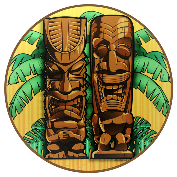 Tiki Gods Tropical Hawaiian Vinyl Sticker
