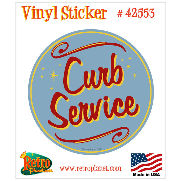 Curb Service Vintage Style Vinyl Sticker